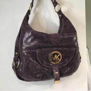 Purple Tote snake Michael Kors